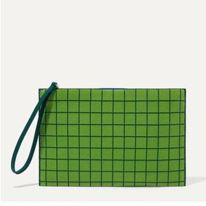Rothy’s Leaf Green Windowpane Wristlet – New with tags